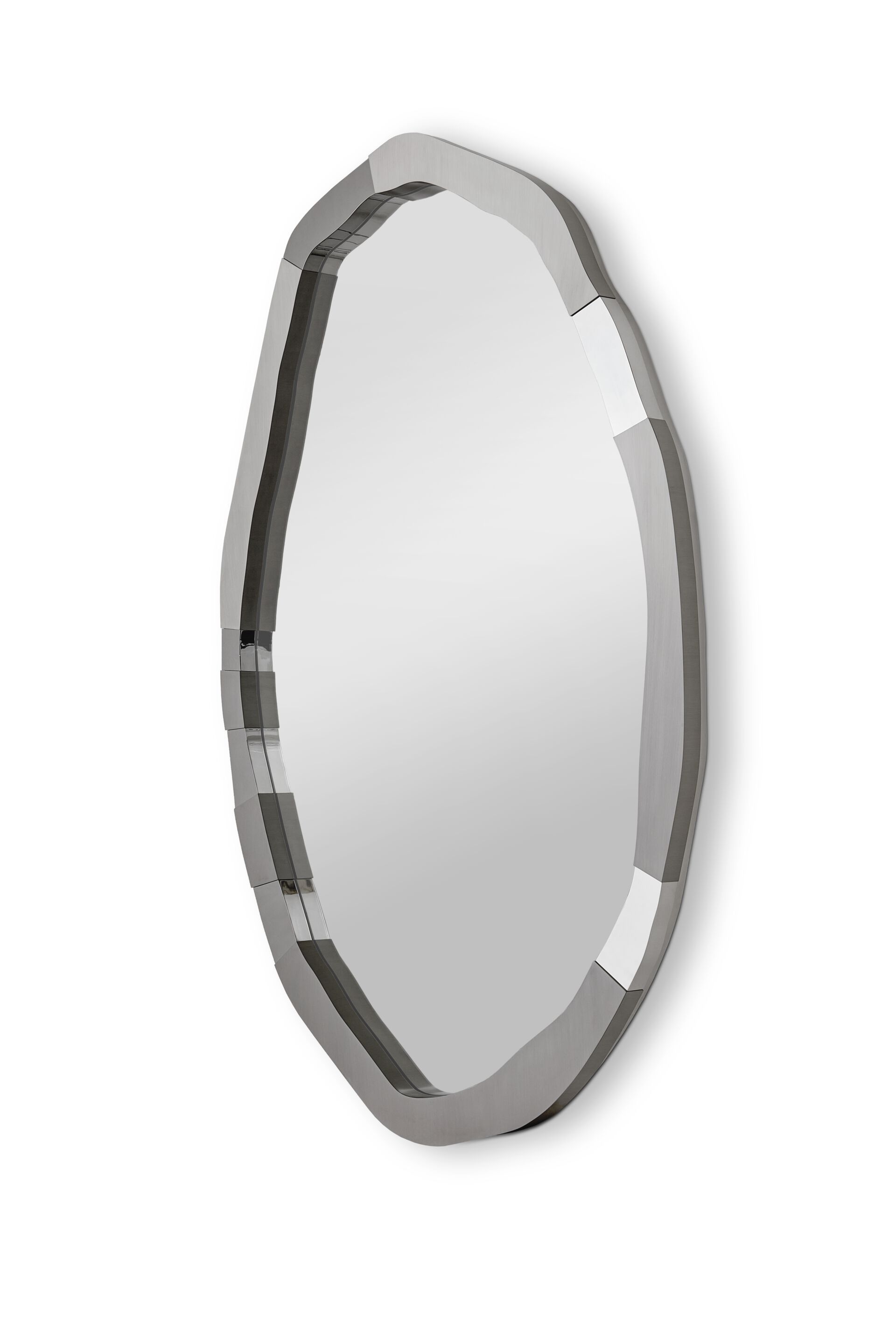 Овальное зеркало из никеля с рамкой Ginger & Jagger Earth to Earth ARCH-00111967