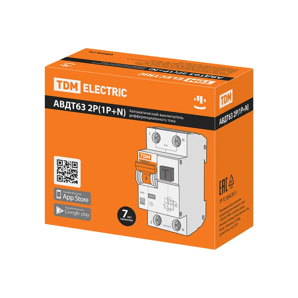 Дифференциальный автомат TDM Electric АВДТ63 - защита от токов утечки 89347142 STLM-1103035 - Вид №6