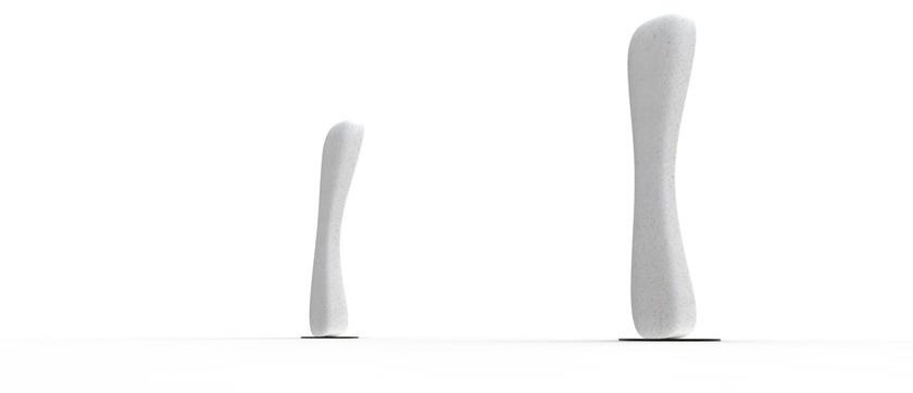 Manufatti Viscio Столбик / пепельница для общественных мест из реконструированного камня sun-id-1400697 - Вид №16