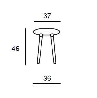 Низкий стул из бука с мягким сиденьем Sesta Boy ARCH-00033643 - Вид №6