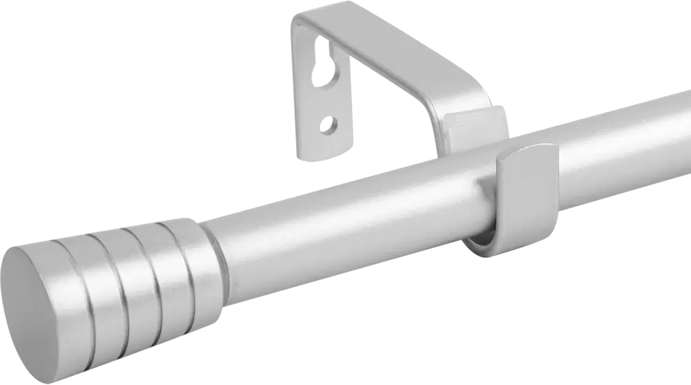 INSPIRE Карниз однорядный Pommel 160-300 см серебристый металл 84407356