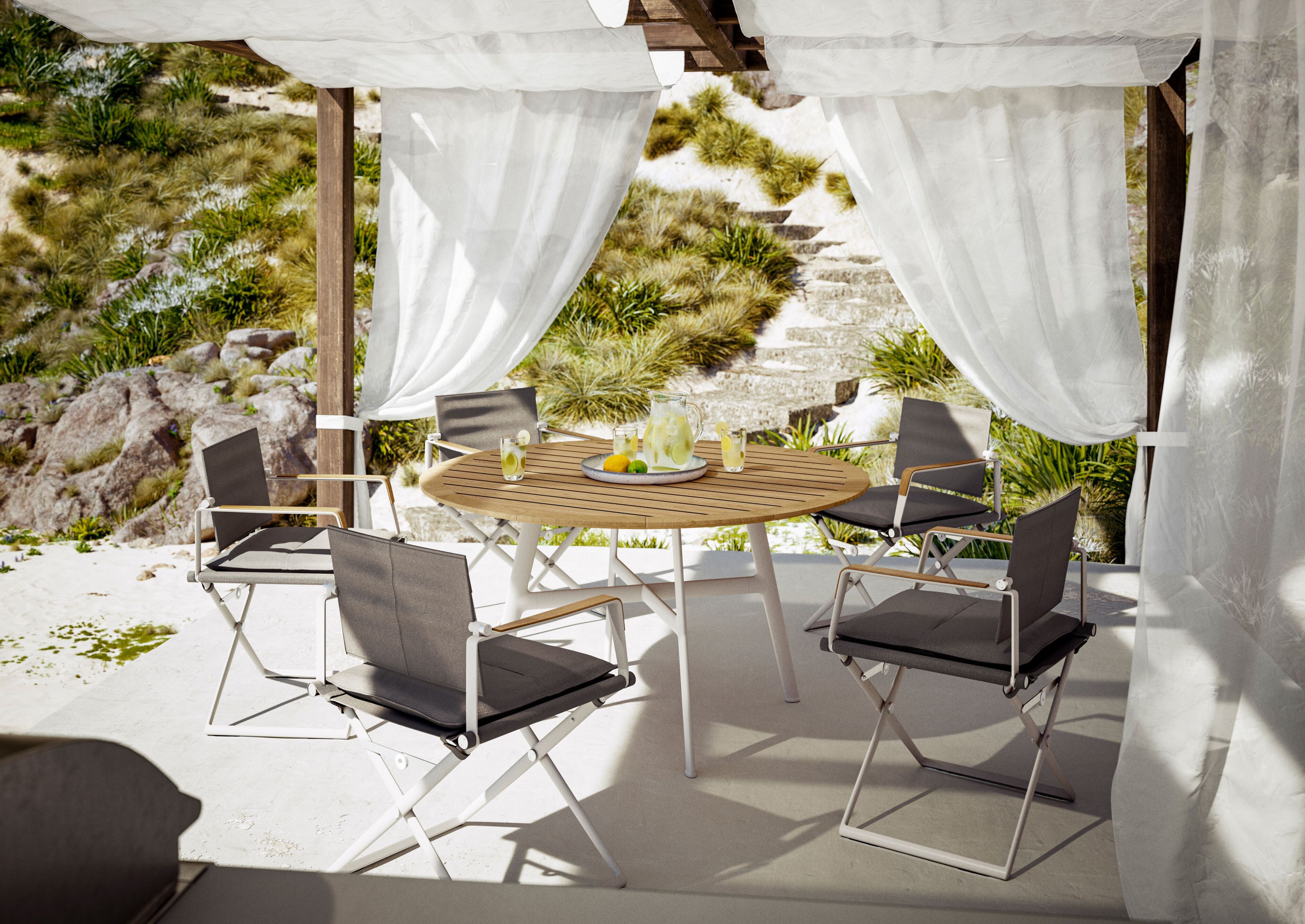 Круглый садовый стол с керамической столешницей DEDON SEAX ARCH-00127723 - Вид №3