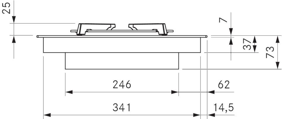 Bora Газовая встраиваемая стеклокерамическая плита Bora professional 3.0 Pkg3 - Вид №4