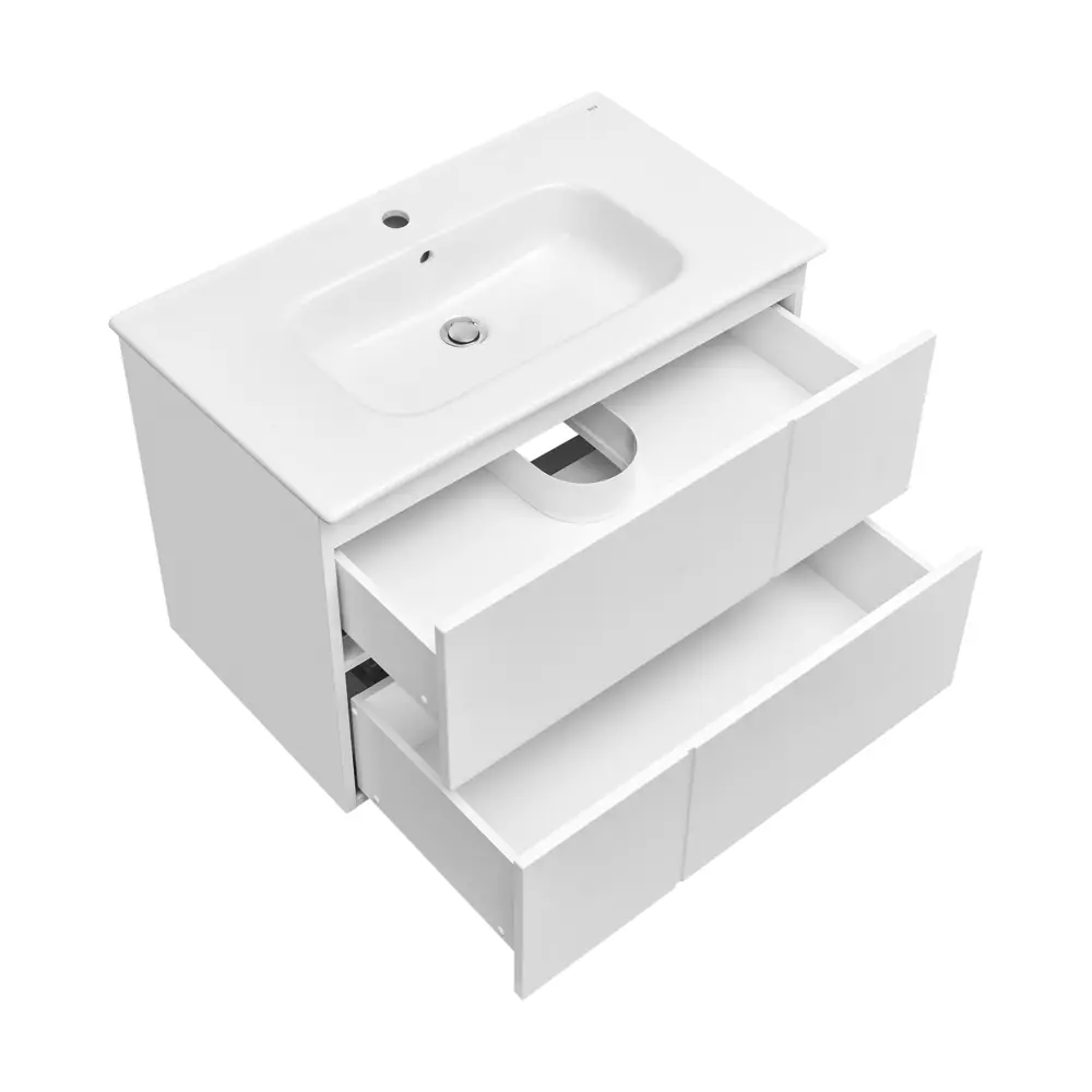 Тумба под раковину подвесная Roca Pilar 80 см цвет белый STLM-2017371 - Вид №3