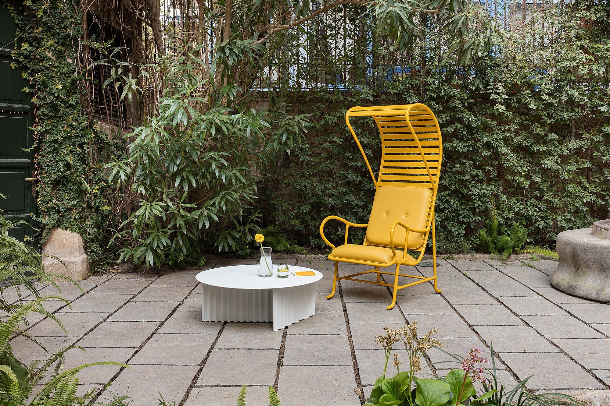 Стальной круглый низкий журнальный столик RS Barcelona Plec ARCH-00038257 - Вид №13