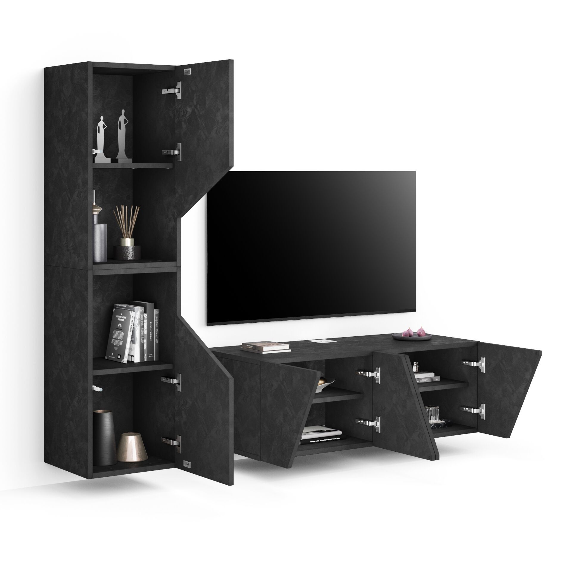 Модульная стена установила оборудованную стену в меламинированном Mobili Fiver EMMA ARCH-00091039 - Вид №18