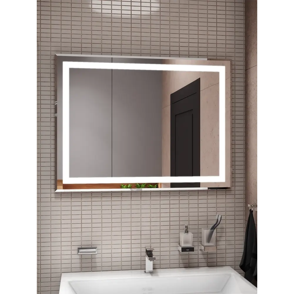 Зеркало Santreyd Pronto Lux с LED-подсветкой для ванной 90×70 см 89180044 Пронто STLM-0079570 - Вид №4