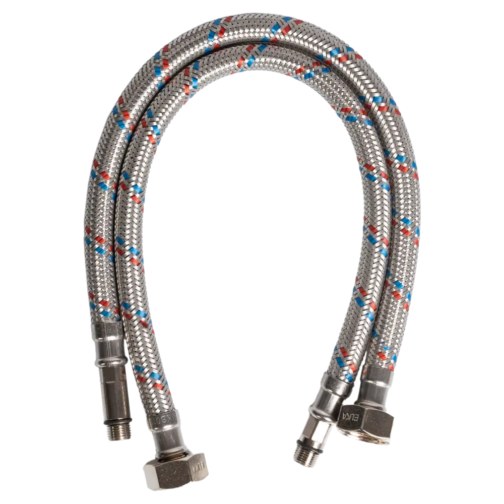 Гибкая подводка для смесителя Elka 1/2" 80 см наружная-внутренняя резьба STLM-2090868 - Вид №2