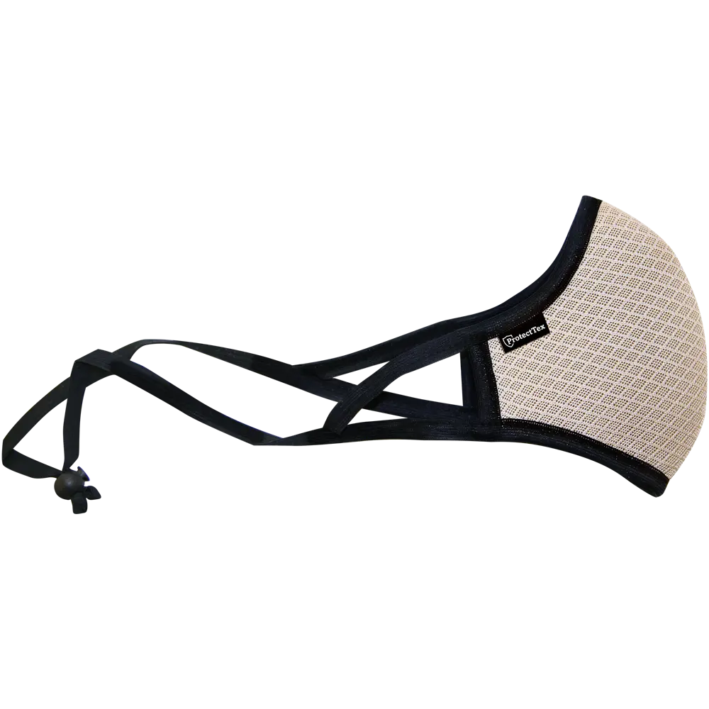 Маска для лица гигиеническая многоразовая ProtectTex, 190x140x5 мм, ПЭ/ппр, цвет бежевый Santreyd STLM-2209605