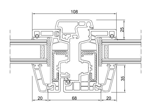 Окно с двойным остеклением из ПВХ Schulz Italia NEW EXENTIA ARCH-00116048 - Вид №4