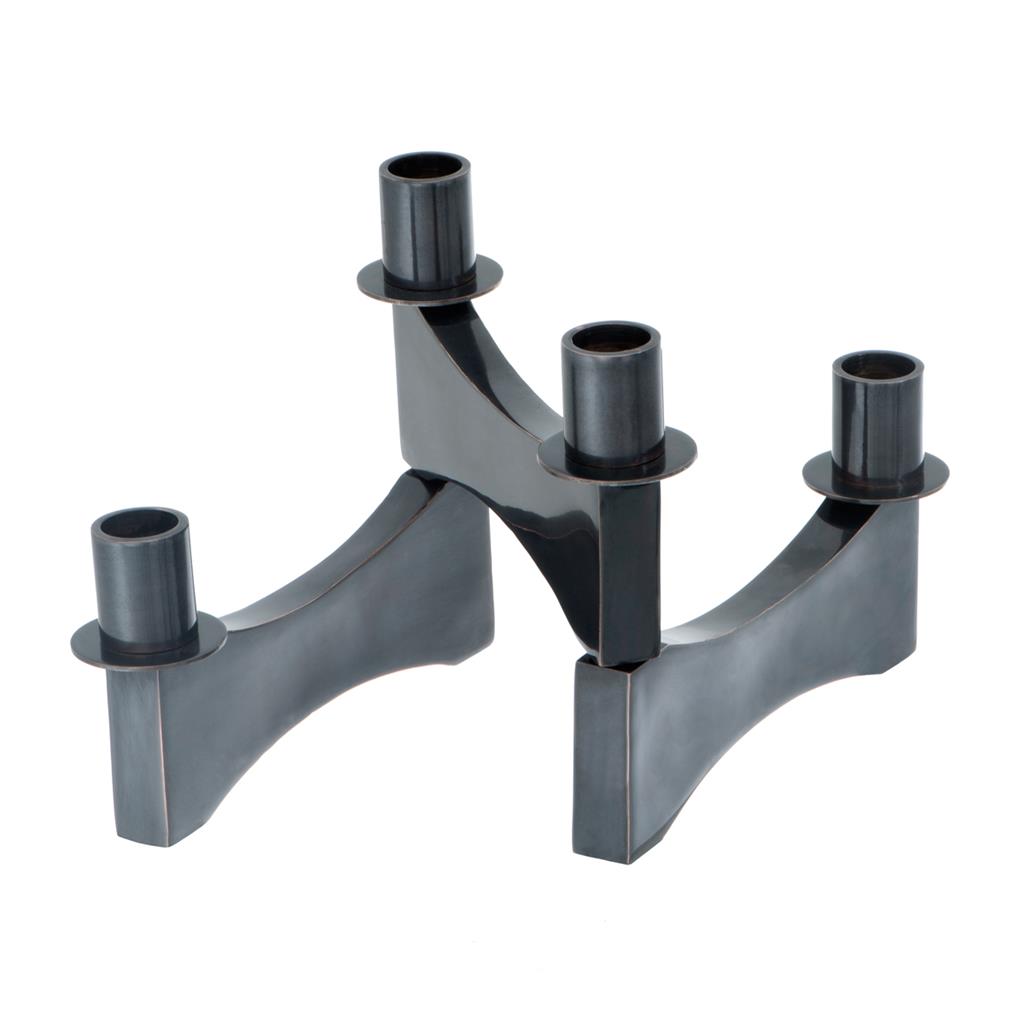 Подсвечник металлический черный Thalasso EICHHOLTZ  00-3879467 Черный  - Вид №3