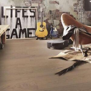 Паркетная доска Meister PD 400 Cottage Античный серый 8282 Дуб Натур с брашью (Текстурированная) 2200х180 мм.