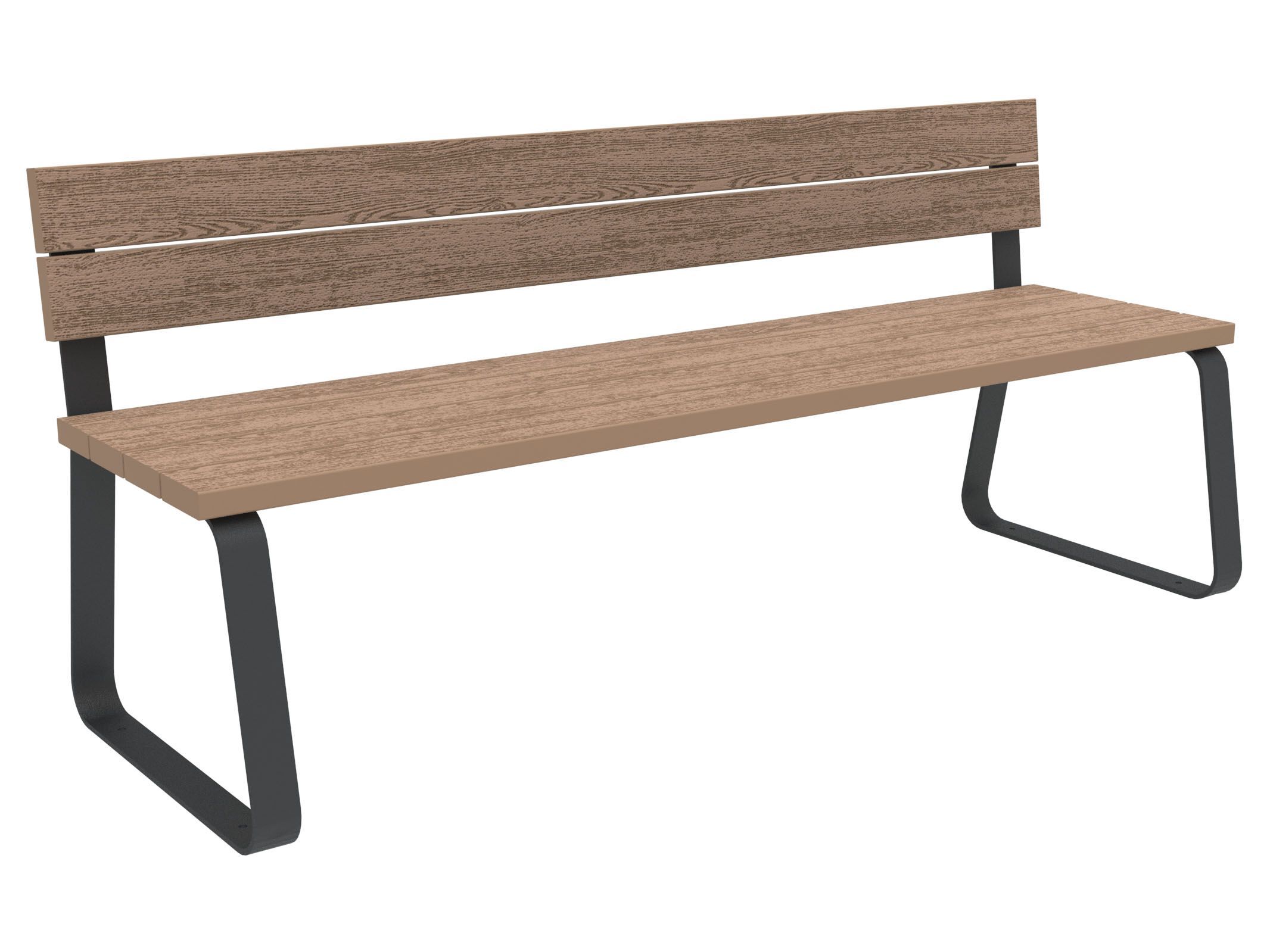 Скамья WPC со спинкой Lazzari Sunny ARCH-00055502 - Вид №16