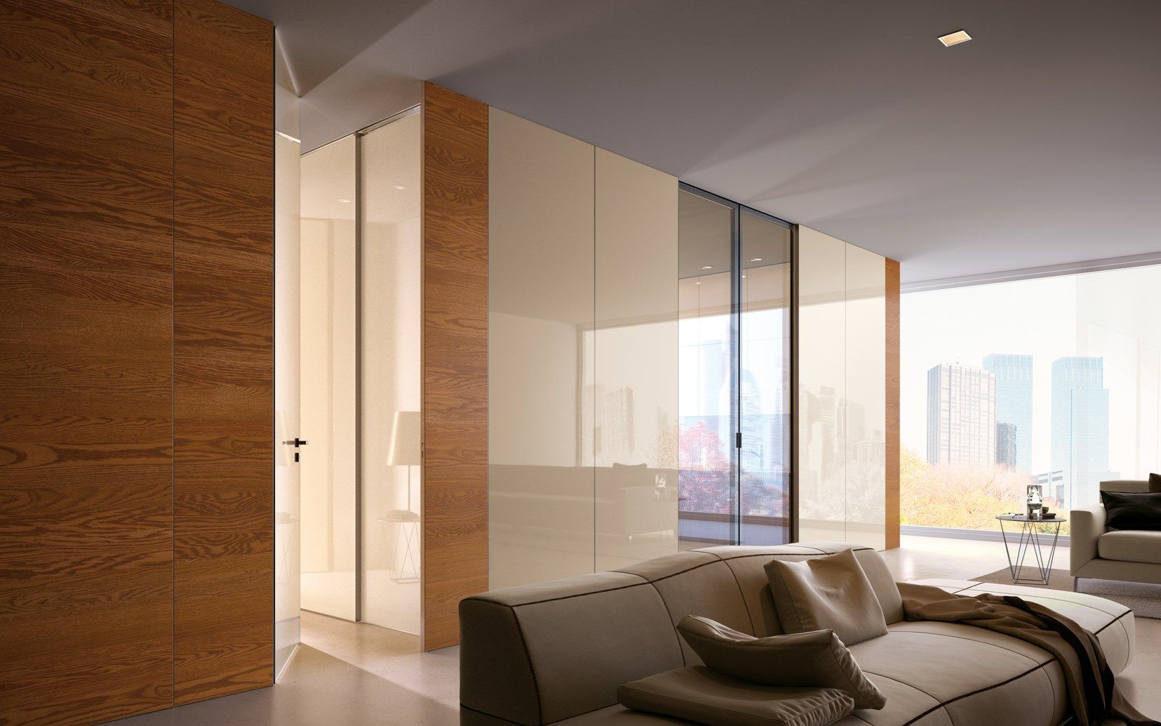 Глянцевая лакированная распашная дверь GAROFOLI Bisystem ARCH-00125960 - Вид №5