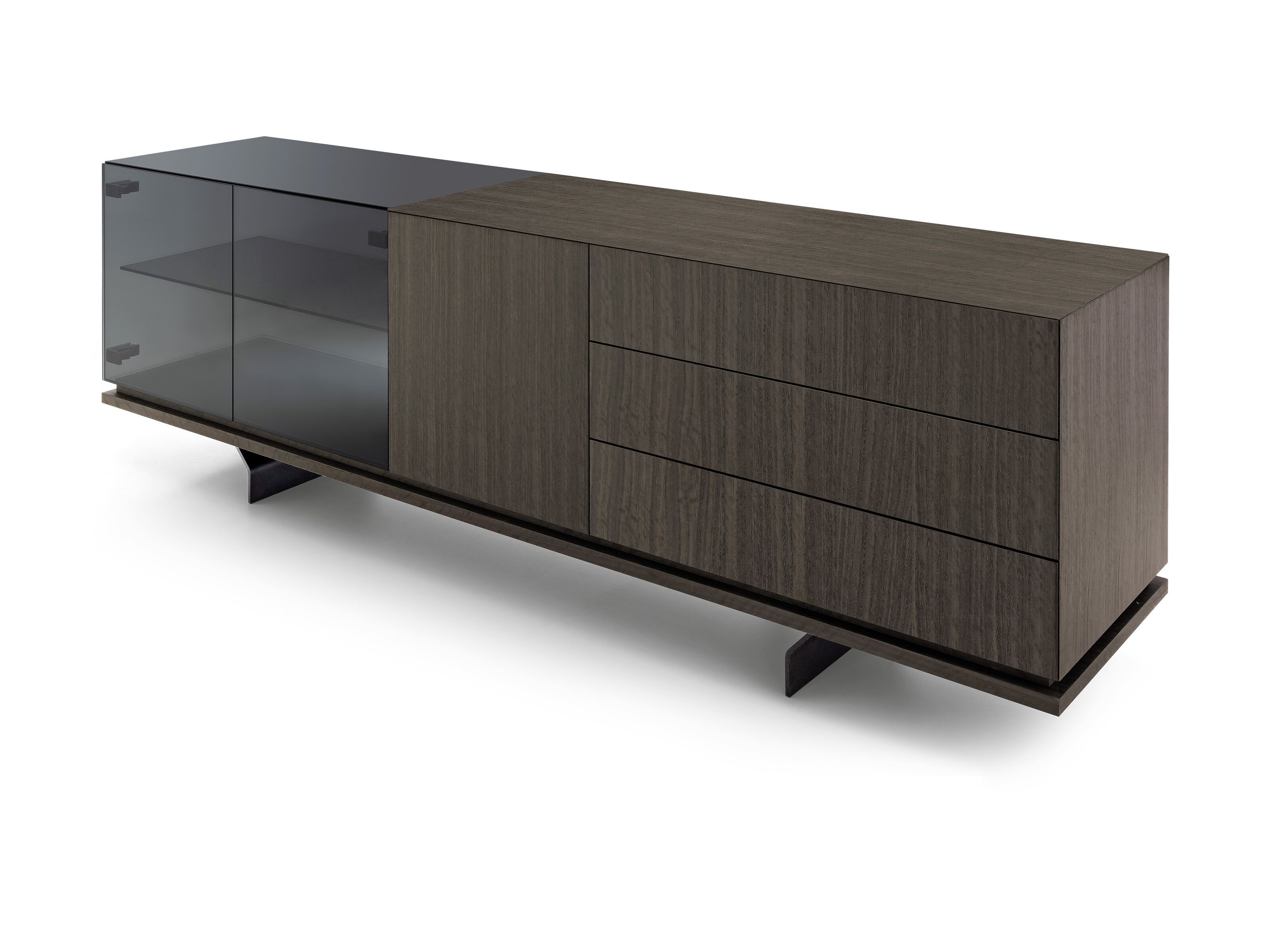 Шкаф из дерева и стекла с ящиками Arketipo BROOKLYN ARCH-00136623 - Вид №1