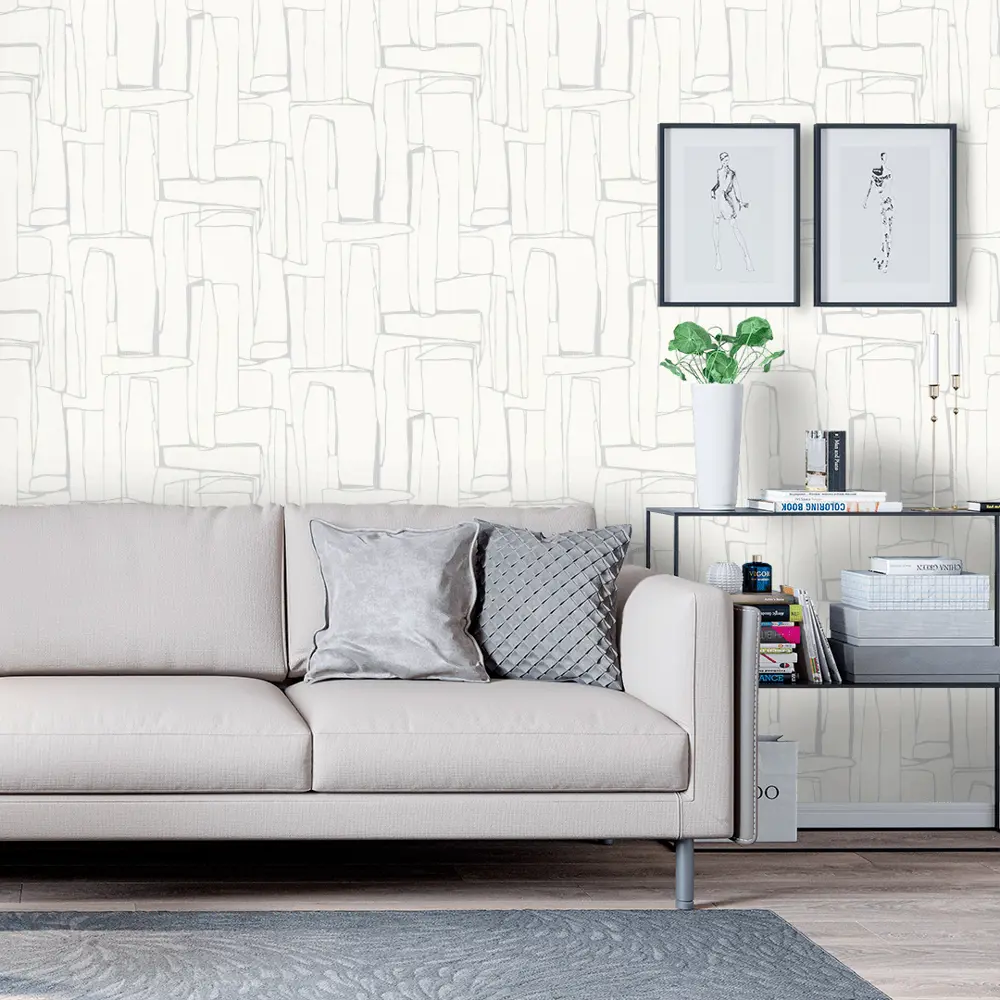 Флизелиновые обои VOG Collection Essen в светло-серых тонах для элегантного интерьера 89361753 STLM-1445895 - Вид №1