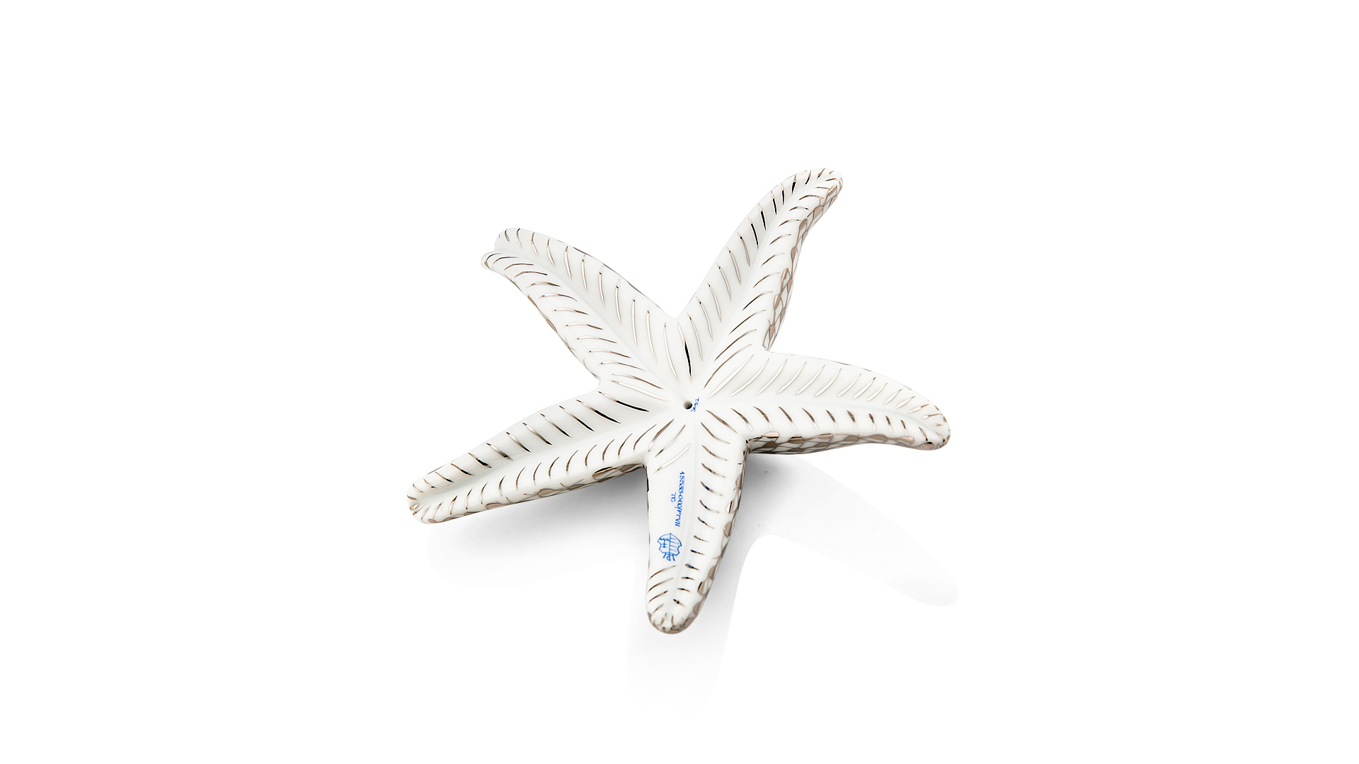 10623444 Herend Фигурка 2,5см "Морская звезда" (платина) Фарфор  - Вид №1