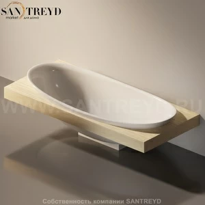 Flaminia IO e SI Столешница с отверстием под ванну от 200 до 250 см светлый дуб IO84M2.WL