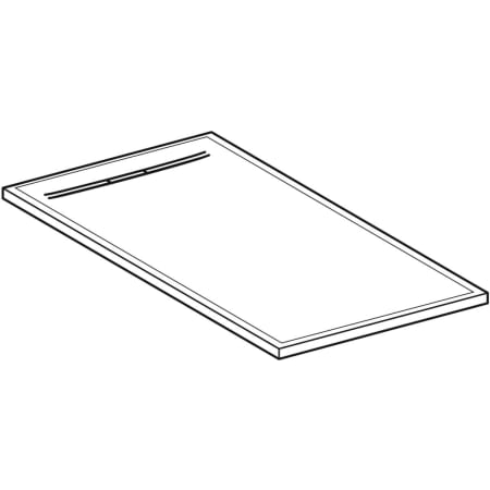 550.203.00.2 Прямоугольный душевой поддон Geberit Sestra Geberit  - Вид №1