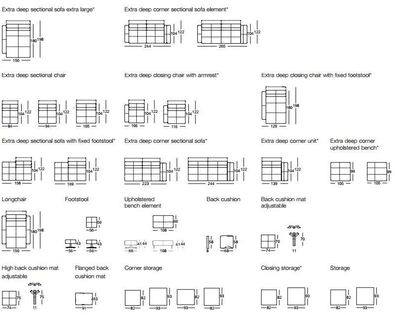 Rolf Benz Тафтинговый диван-санки из ткани Rolf benz 50 sun-id-1477994 - Вид №2