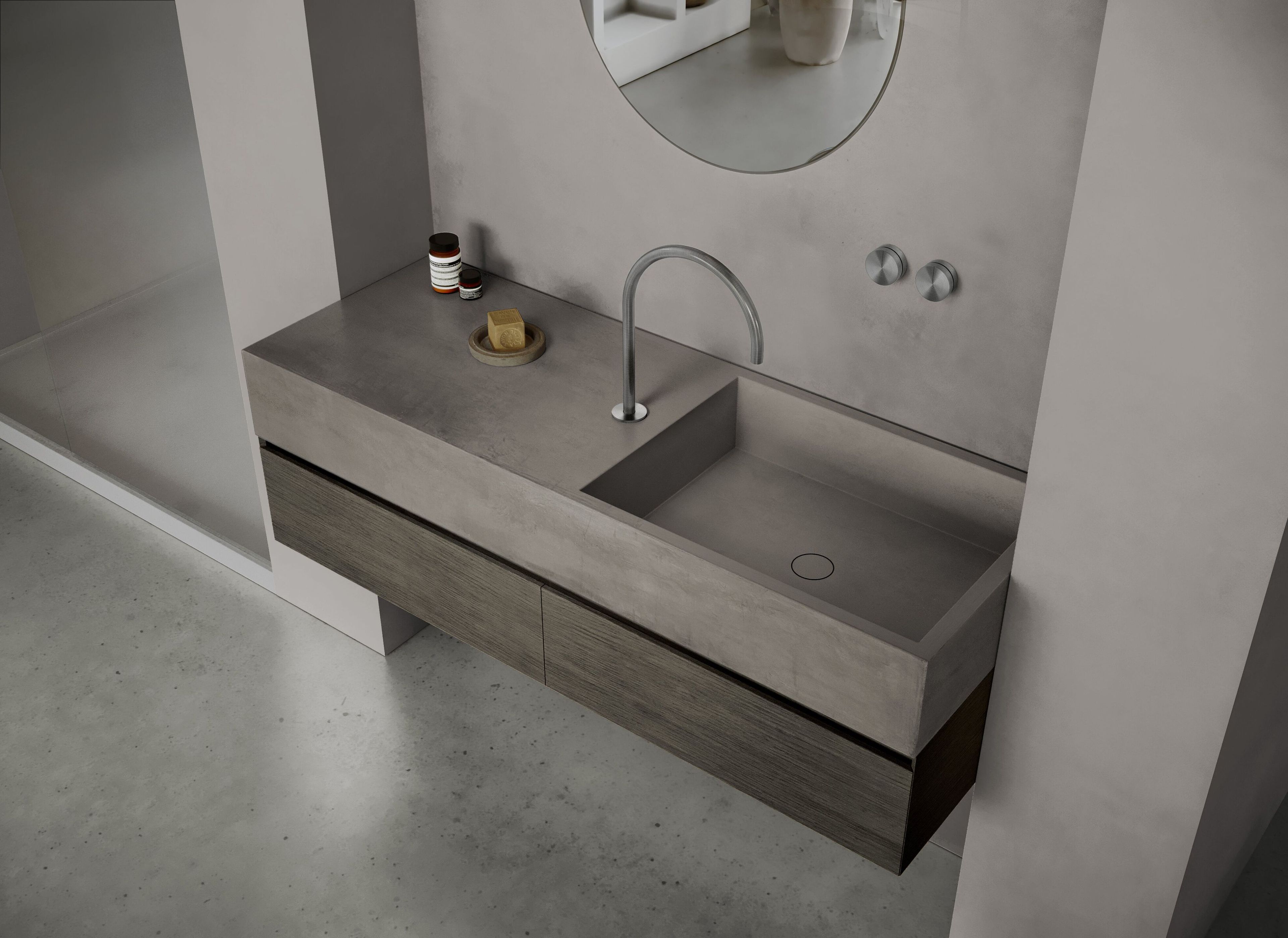 Прямоугольный подвесной одиночный умывальник COCOON Maison ARCH-00045271 - Вид №9