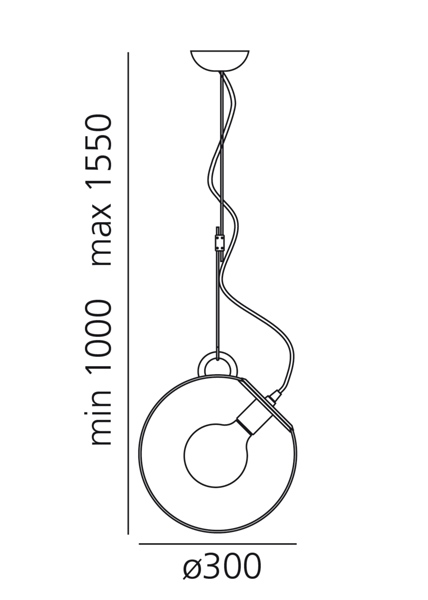 Светильник подвесной 100х30 см прозрачный Miconos satin brass A031010 ARTEMIDE ДИЗАЙНЕРСКИЕ 00-3882279 Золото;прозрачный  - Вид №5