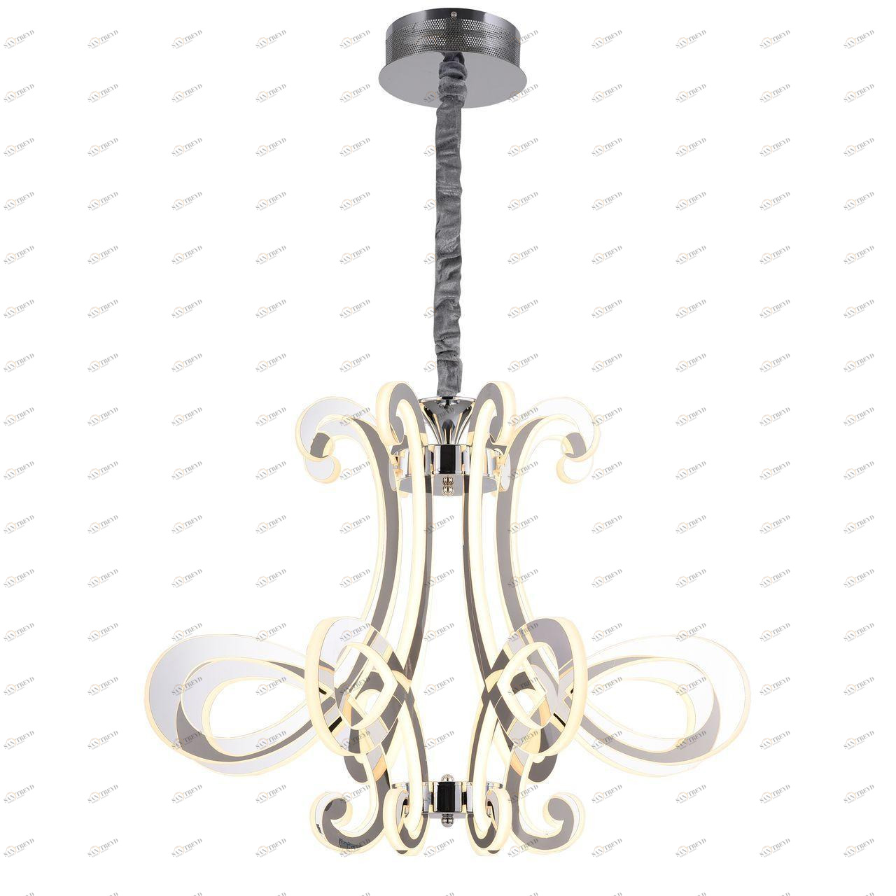 Подвесная светодиодная люстра ST Luce Aricia SL835.103.08 ST LUCE ДИЗАЙНЕРСКИЕ, ARICIA 279896 Хром 