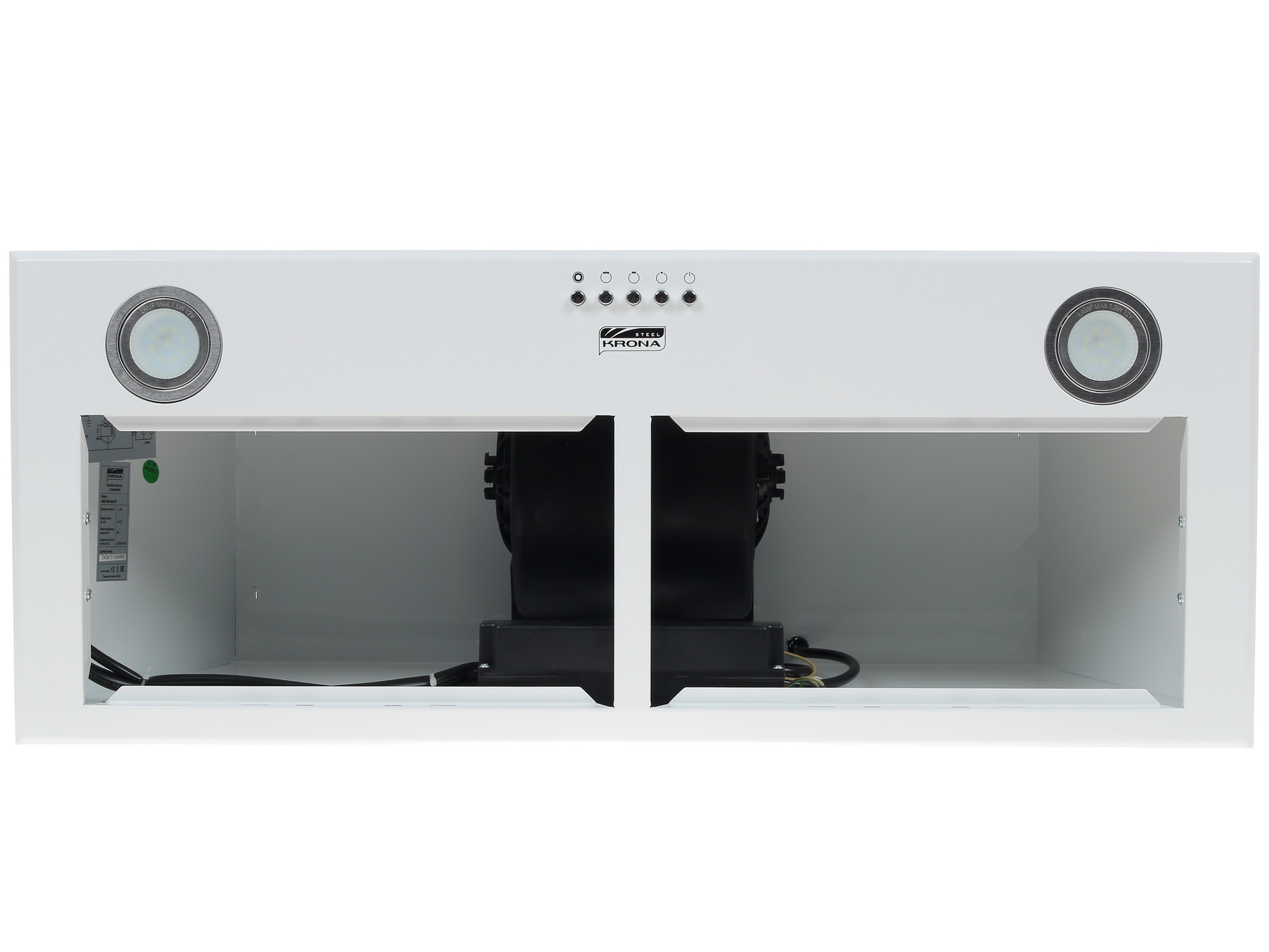 8105468 Вытяжка полновстраиваемая KRONA AMELI 900 white PB белый STDN-0013548 - Вид №5