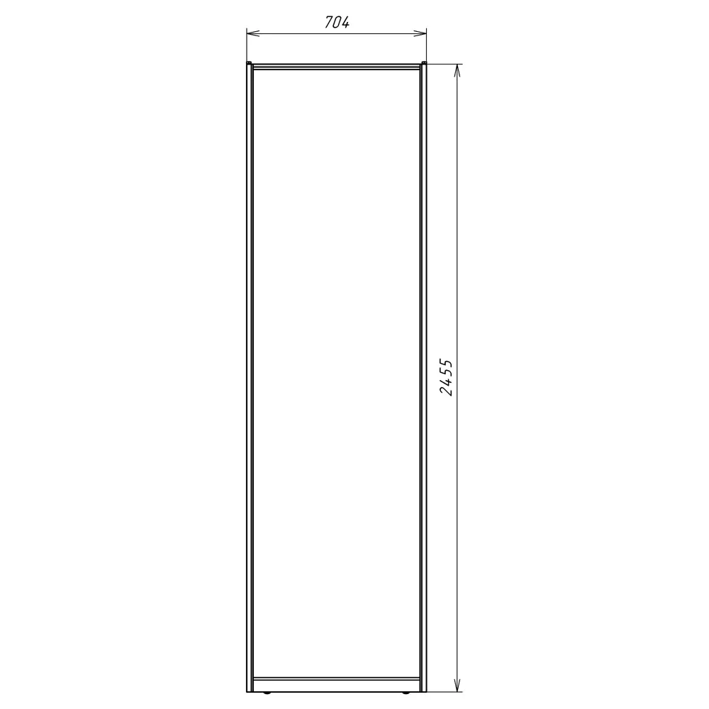 Дверь-купе KONSENSA 244.5x70.4 см МДФ цвет дуб сонома профиль матовое серебро STLM-2206039 - Вид №13
