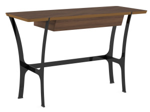 Прямоугольная консоль из шпона с ящиками