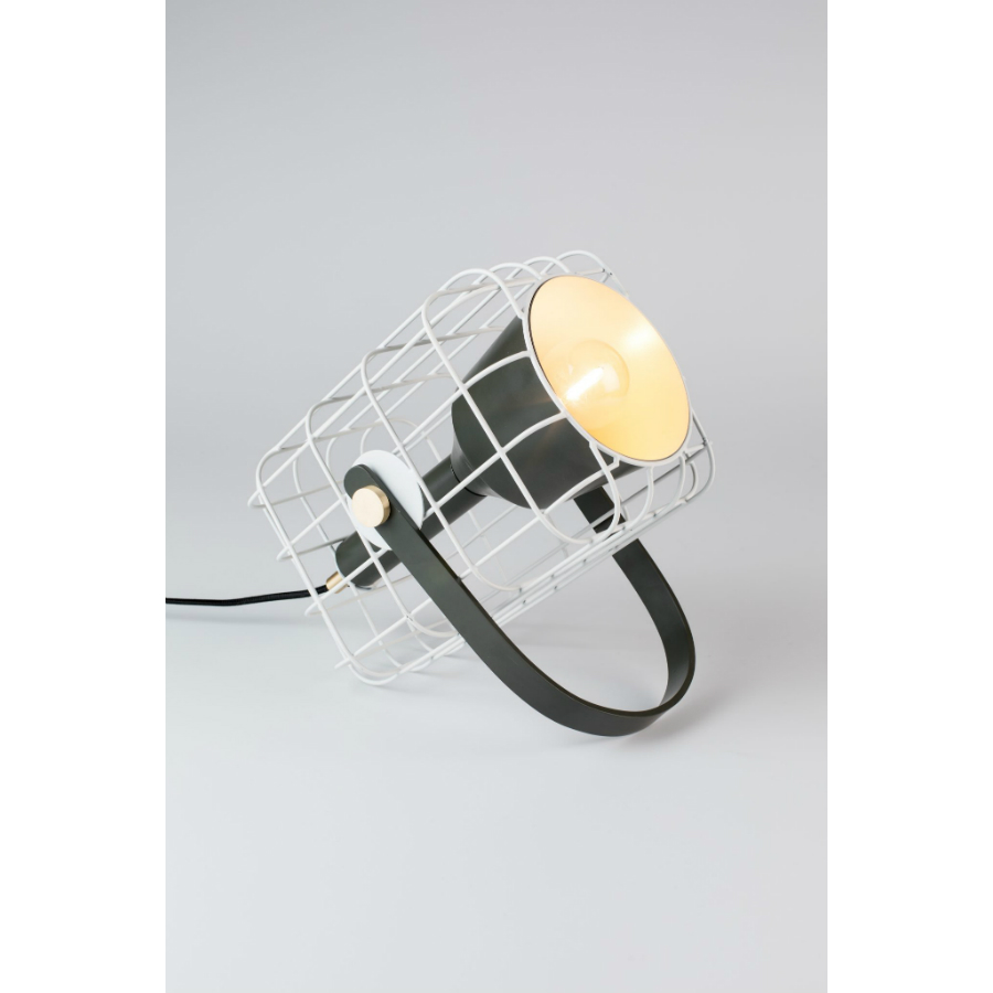 Лампа настольная Cage, белая White Label Living 5200071 - Вид №2