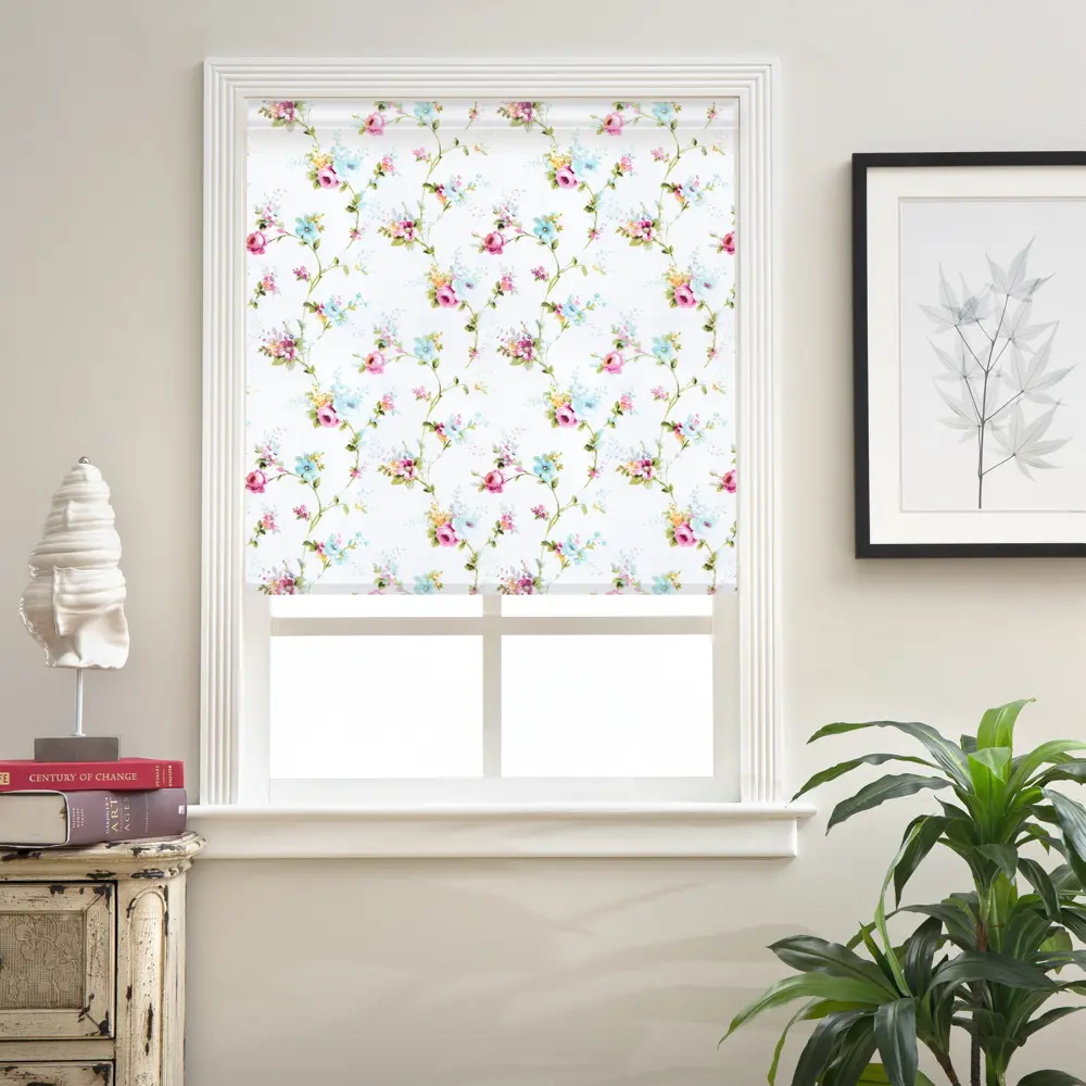 Штора рулонная «Цветы», 40х160 см, цвет белый Santreyd Шарм STLM-2125070 - Вид №6