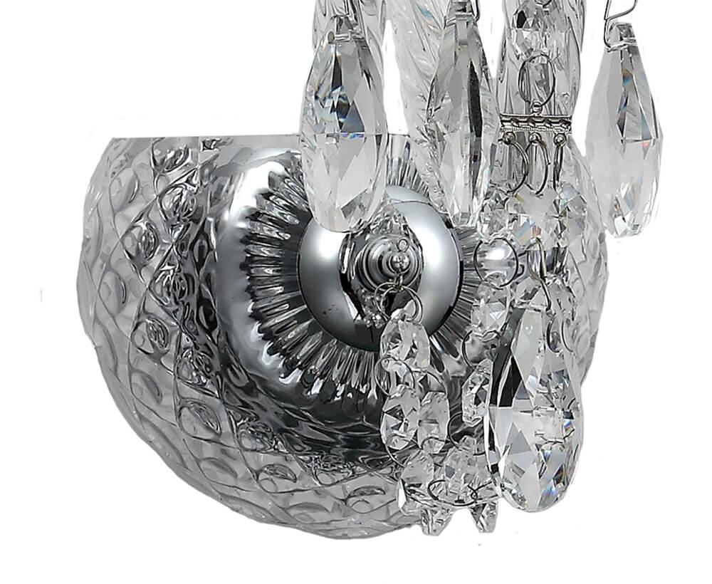 Бра хрустальное хром "Латона" 20311.02.03.01 SEVEN FIRES СВЕЧА 00-3929834 Прозрачный;хром  - Вид №2