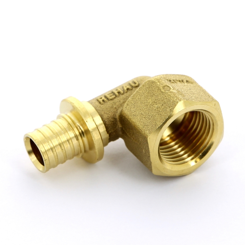 Угол надвижной В латунный REHAU 16x1/2" 137295 - Вид №1