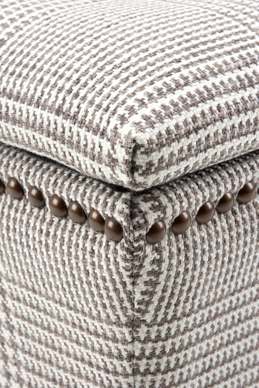 Пуф без подлокотников Austin от Eichholtz серый EICHHOLTZ ДИЗАЙНЕРСКИЕ, EICHHOLTZ 061291 Серый  - Вид №2