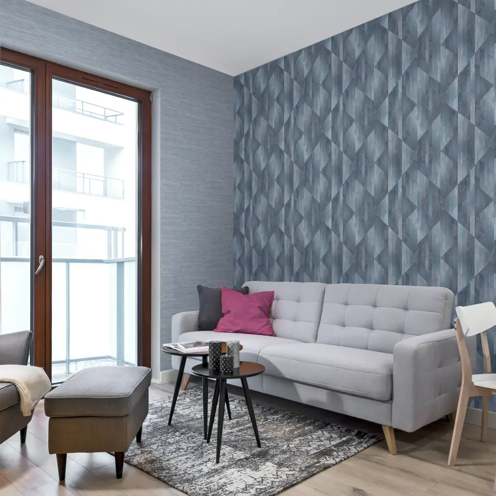 Обои флизелиновые Ateliero Atlas синие 1.06 м At283158 STLM-2091711 - Вид №3