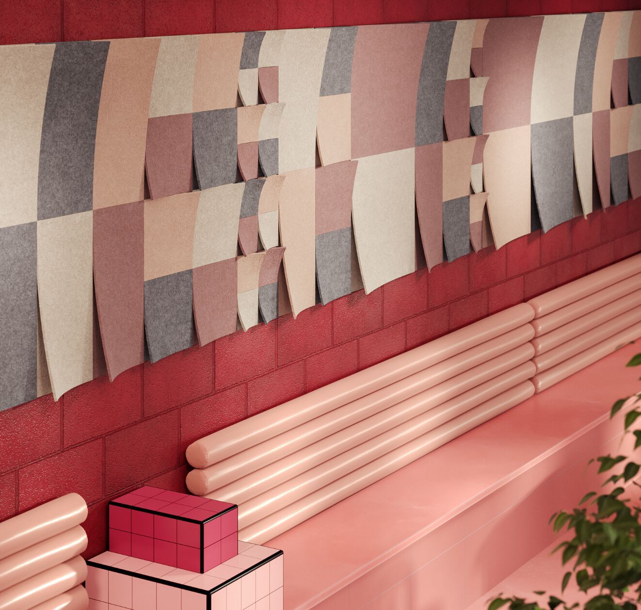 Акустическая панель из переработанного материала ECOcero ECOllections ARCH-00133046 - Вид №1