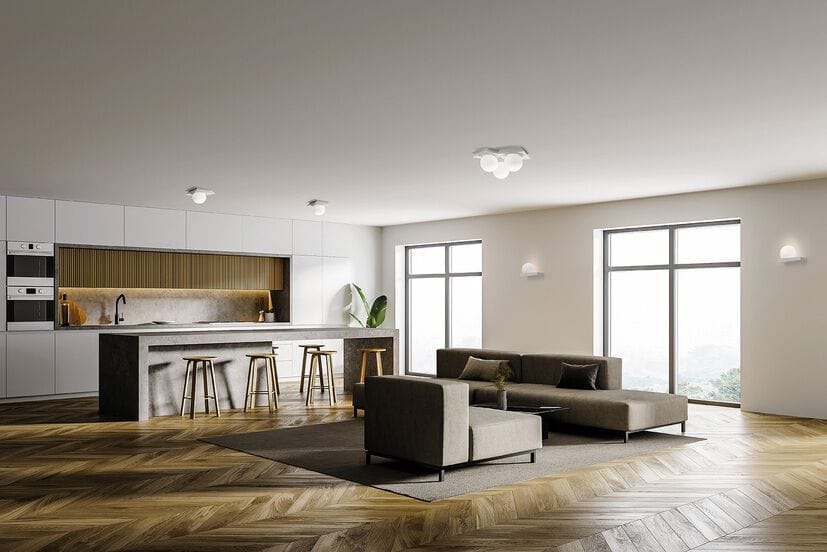 Гипсокартон светодиодный потолочный светильник In Stock технический ARCH-00060428 - Вид №1