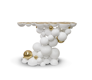 0-180 Ньютон белая консоль Boca Do Lobo