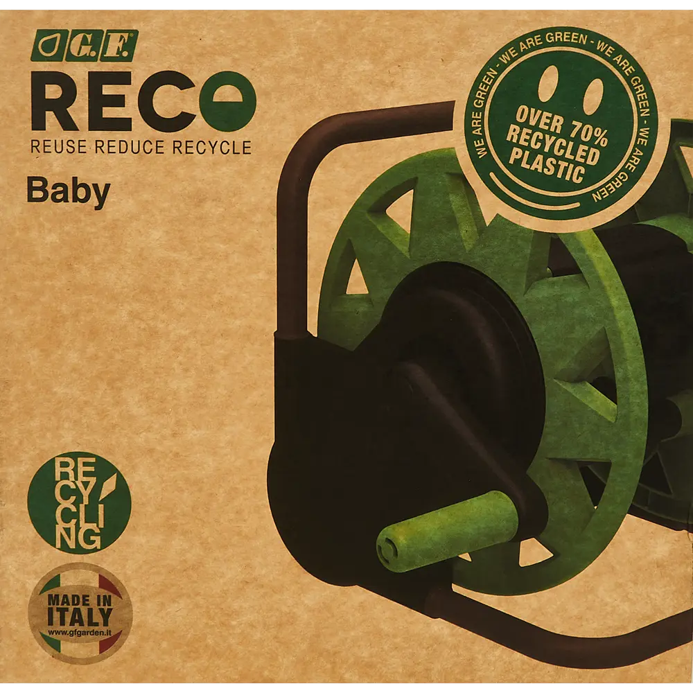 Оборудованный барабан для на матывания шлангов с роликами  1/2 дюйма 20 м GF STLM-2058979 - Вид №3