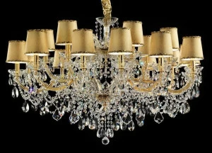 Masiero Люстра прямого света из окрашенного металла с кристаллами Maria teresa