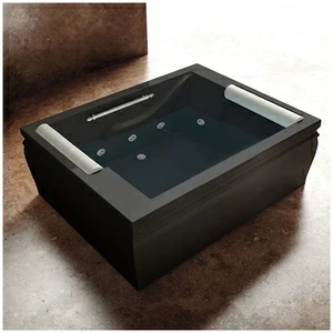 Ванна с гидромассажем чёрная Gruppo Treesse Blanque 1915 VTL-V1697-C