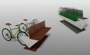 Manufatti Viscio Скамья из металла со спинкой