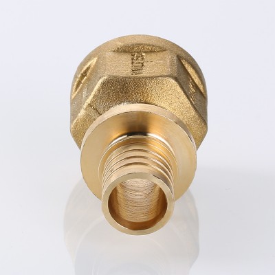 VTm.402.BG.001605 Фитинг аксиальный универсальный – фитинг надвижной с переходом на внутреннюю резьбу Valtec 16 (2,2) мм х 3/4"  - Вид №2