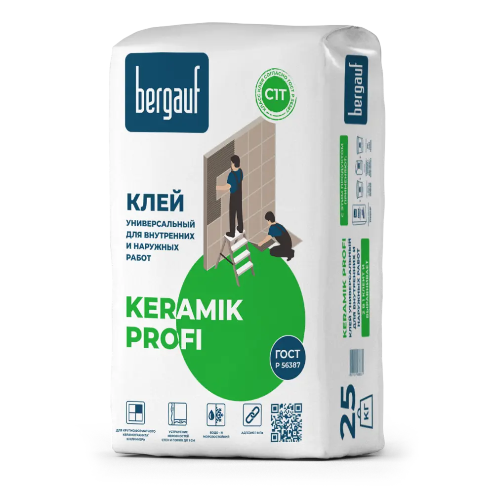 Клей для плитки Bergauf Keramik Profi 25 кг STLM-2193195