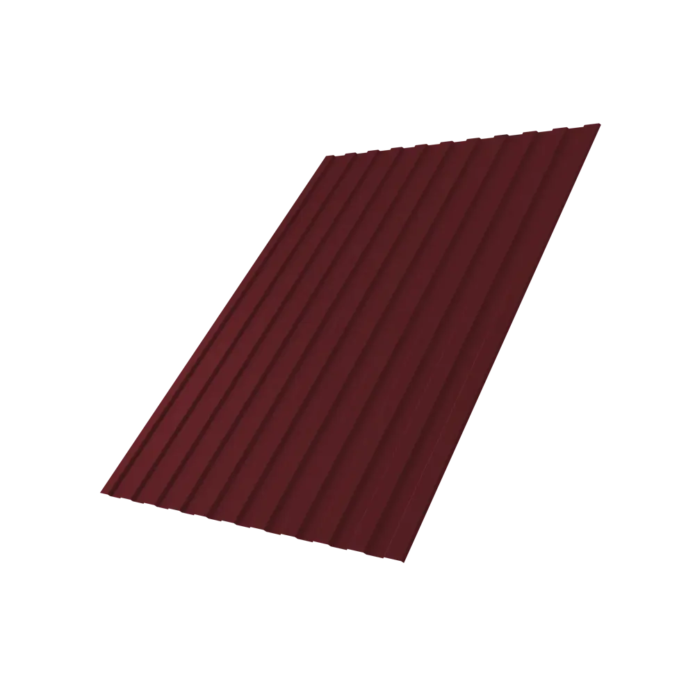 Профнастил С8 0.4 мм 1200x2000 мм RAL 3005 вишня Santreyd STLM-2119242 - Вид №1