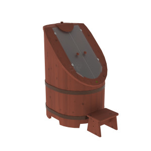 1778 Фитобочка со стеклом "Стандарт" цвет спелая вишня, фурнитура 064 Alyarus