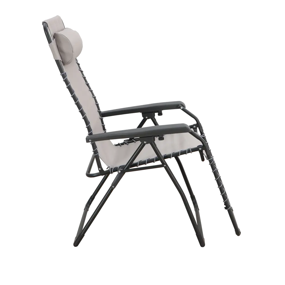 Стул-шезлонг садовый Multipo Zero 65.5x116x91 см сталь/текстилен бежевый Santreyd STLM-2162997 - Вид №5