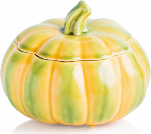 10583888 Bordallo Pinheiro Блюдо для горячего с крышкой Bordallo Pinheiro Тыква 1,5л, керамика Керамика