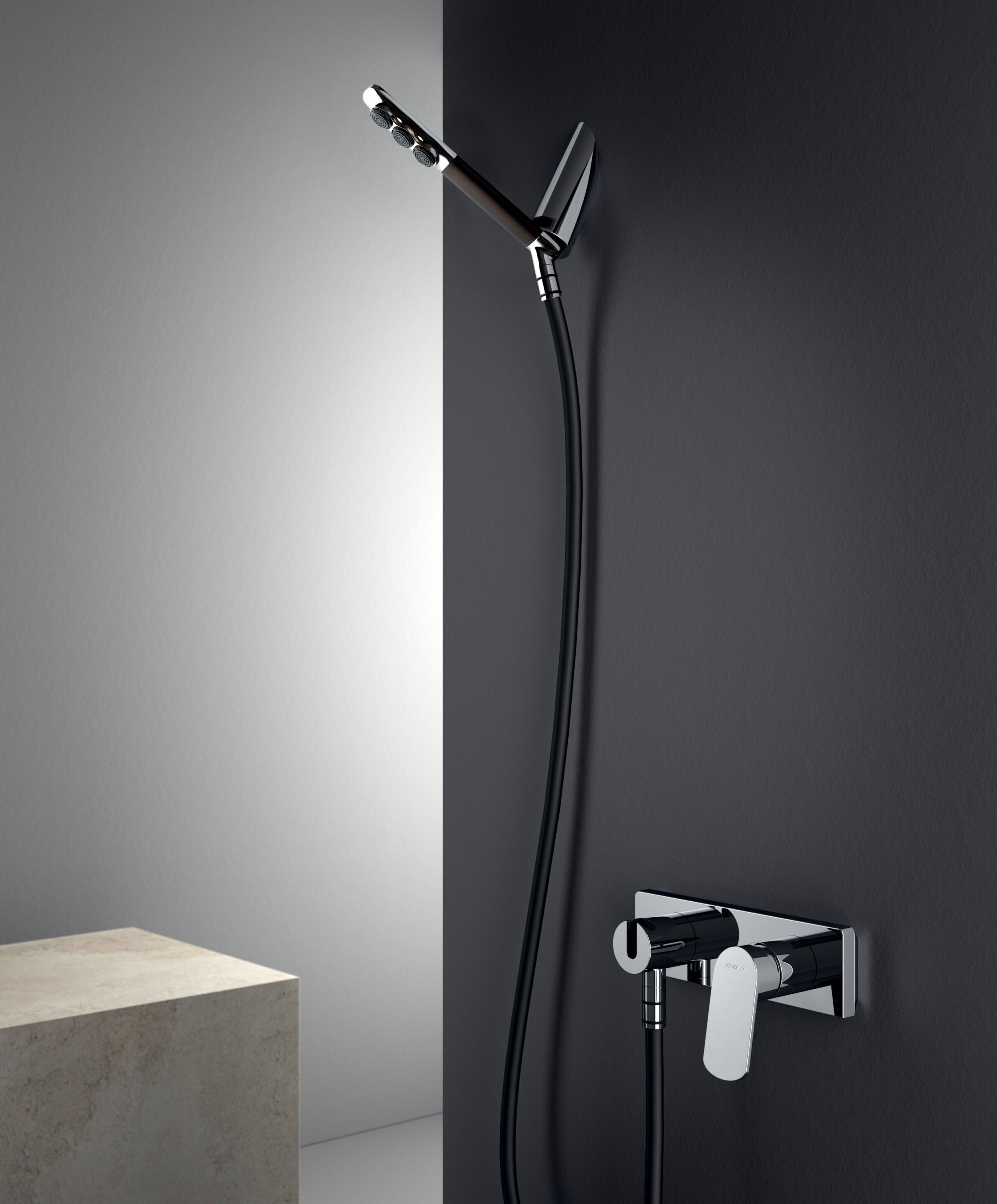 Открытый смеситель для душа с ручным душем Zazzeri Surf ARCH-00055997 - Вид №1